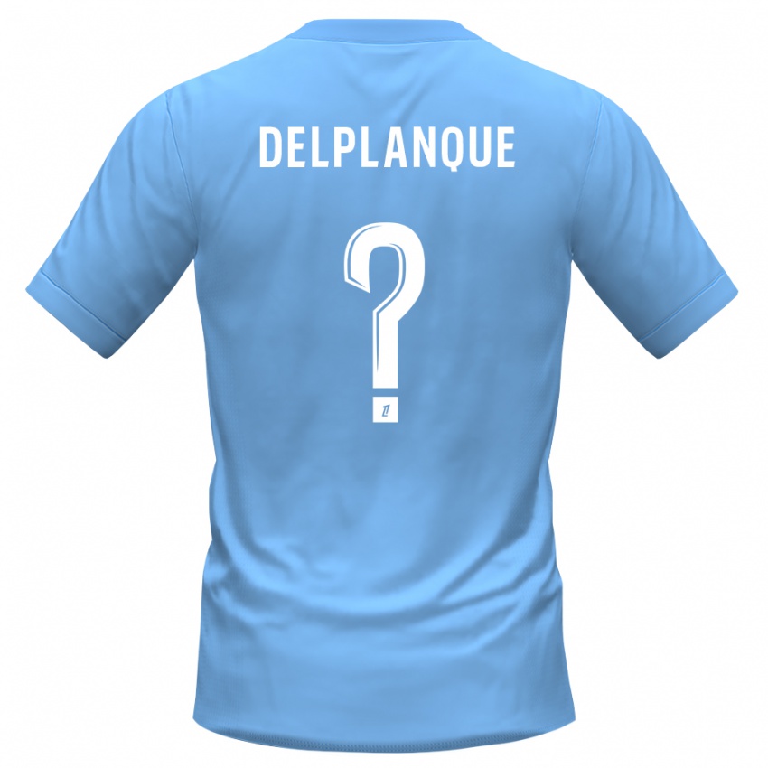גברים Gaël Delplanque #0 כחול שחור חולצת שוער 2025/26 חולצה קצרה
