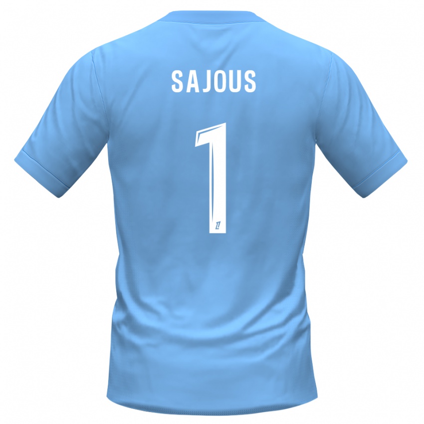 גברים תומס שעיוס #1 כחול שחור חולצת שוער 2025/26 חולצה קצרה