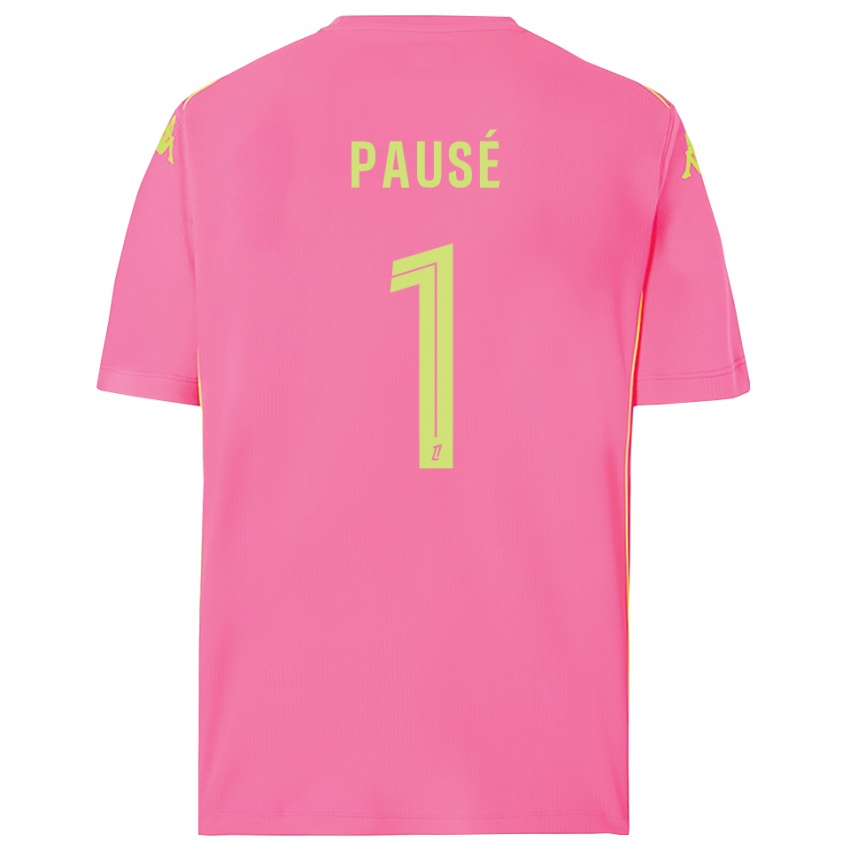 גברים Luca Pausé #1 ורוד לוהט חולצת שוער 2025/26 חולצה קצרה