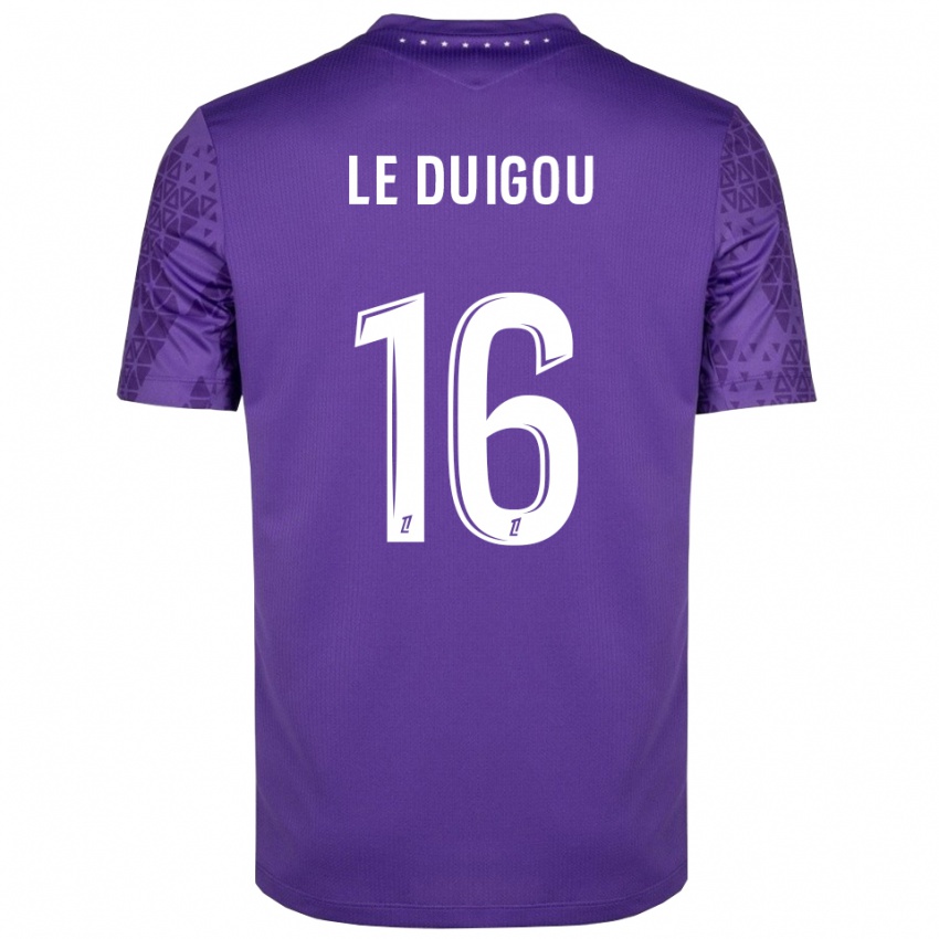 גברים דניאל לה דויגו #16 סגול לבן חולצת שוער 2025/26 חולצה קצרה