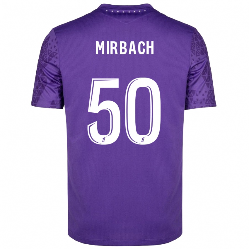 גברים אלקסיס מירבאך #50 סגול לבן חולצת שוער 2025/26 חולצה קצרה