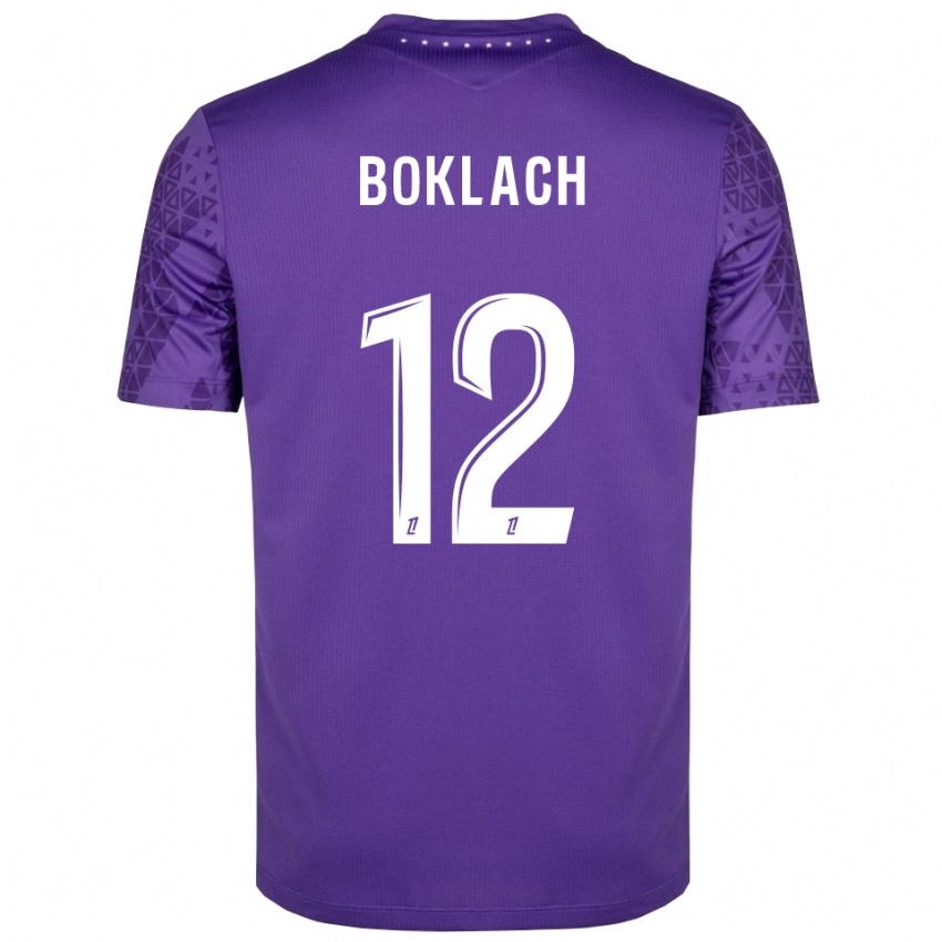 גברים קטרינה בוקלאך #12 סגול לבן חולצת שוער 2025/26 חולצה קצרה