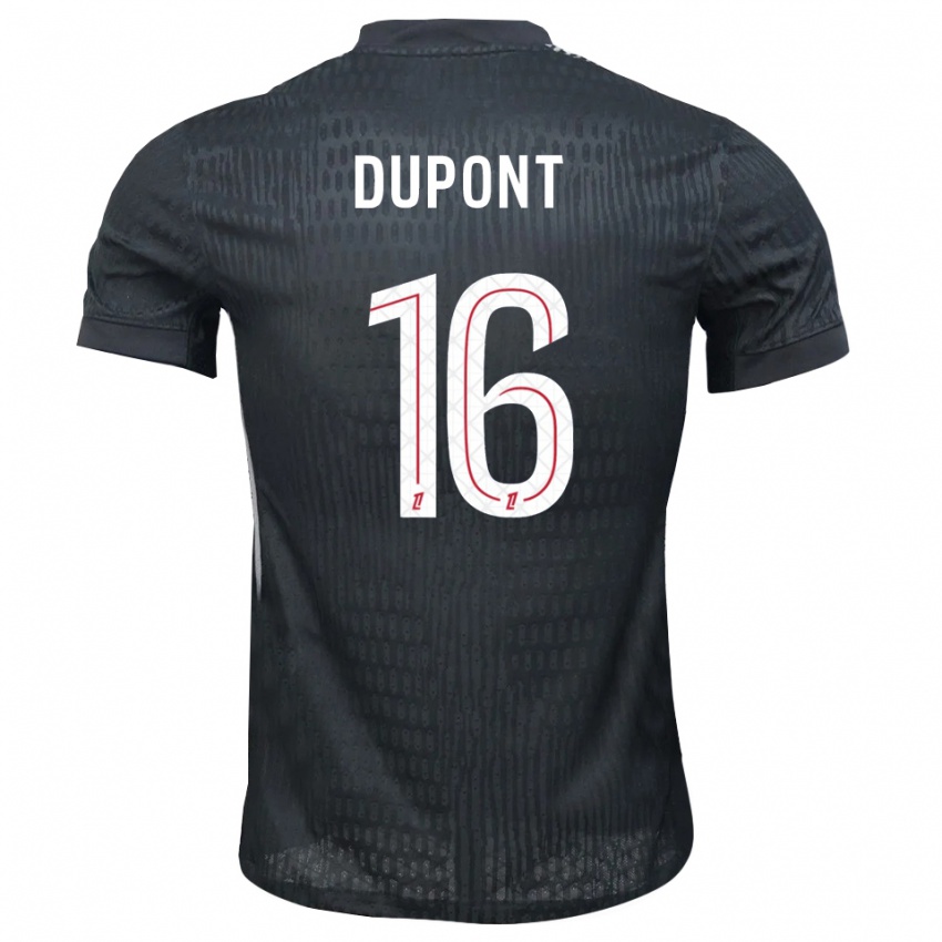 גברים Raphaël Dupont #16 אפור כהה שחור חולצת שוער 2025/26 חולצה קצרה