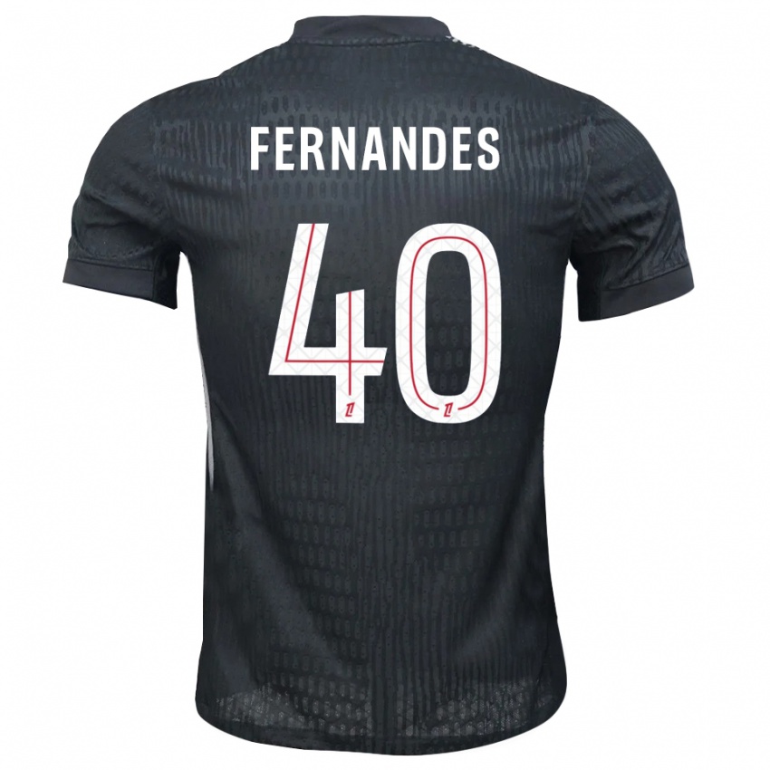 גברים אליסה פרננדס #40 אפור כהה שחור חולצת שוער 2025/26 חולצה קצרה