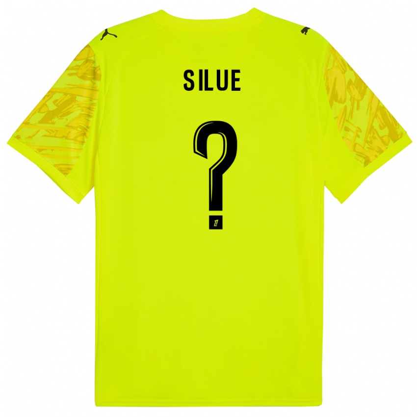 גברים Ange Silue #0 ירוק פלורסנט צהוב חולצת שוער 2025/26 חולצה קצרה