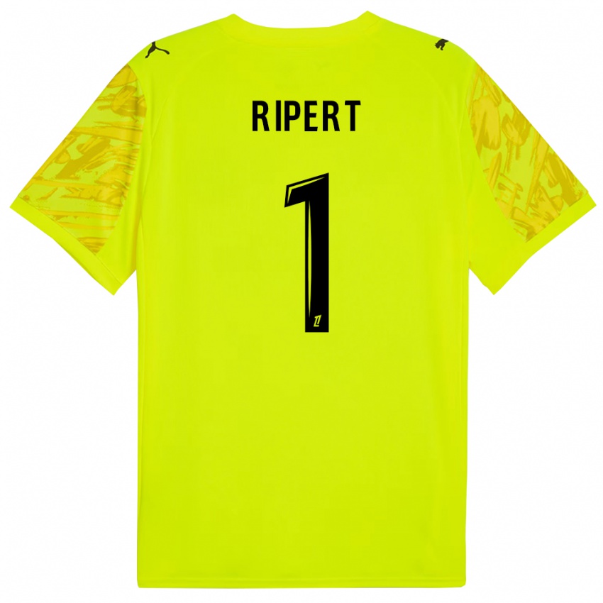 גברים לאו ריפר #1 ירוק פלורסנט צהוב חולצת שוער 2025/26 חולצה קצרה