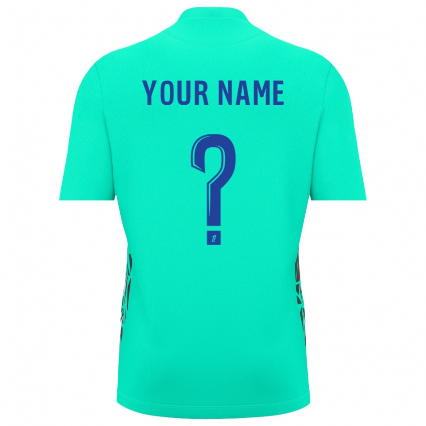 גברים אוסר כחול אקווה חולצת שוער 2025/26 חולצה קצרה