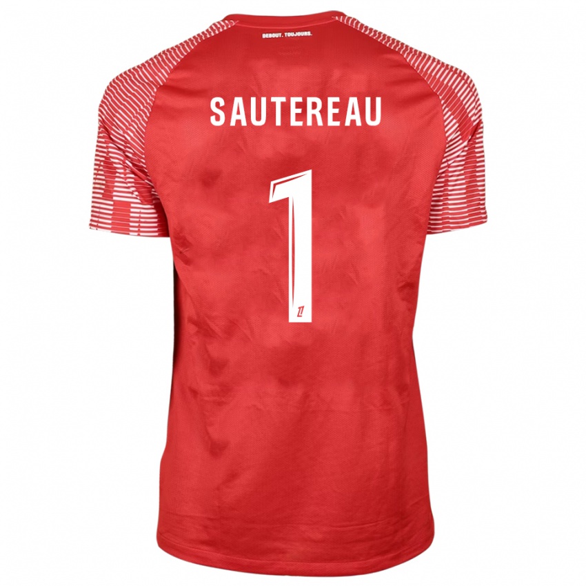 גברים אנזו סוטראו #1 אדום לבן חולצת שוער 2025/26 חולצה קצרה