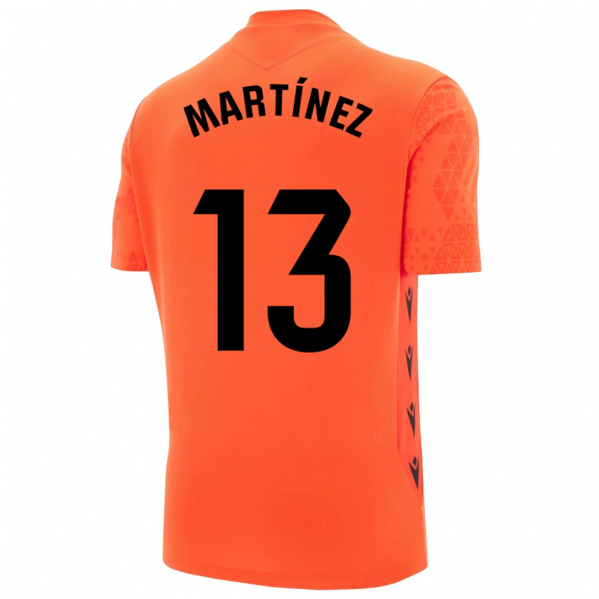 גברים Fernando Martínez #13 כתום שחור חולצת שוער 2025/26 חולצה קצרה