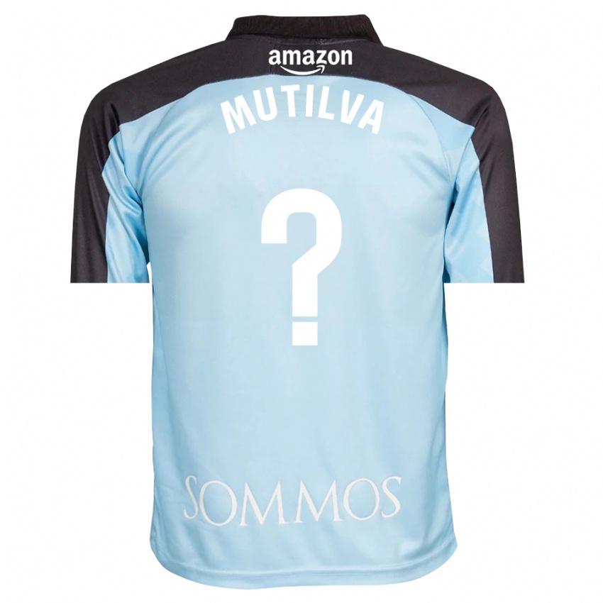 גברים Aimar Mutilva #0 כחול בהיר שחור חולצת שוער 2025/26 חולצה קצרה