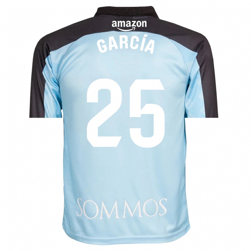 גברים Jaime García #25 כחול בהיר שחור חולצת שוער 2025/26 חולצה קצרה