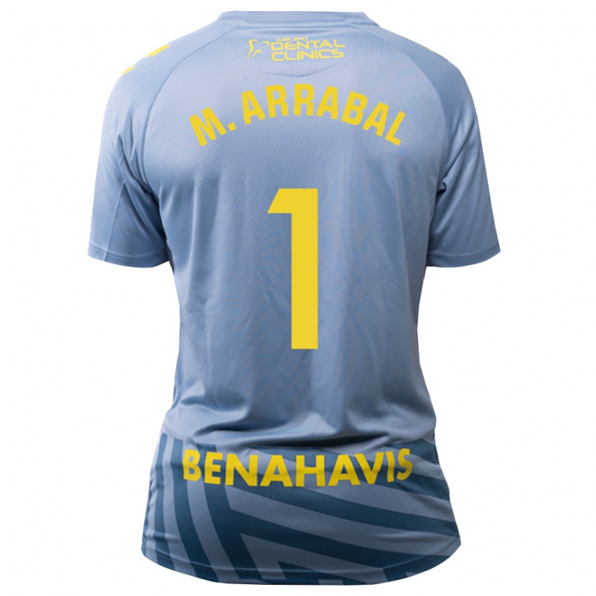 גברים María Arrabal Martin #1 כחול פלדה בהיר חולצת שוער 2025/26 חולצה קצרה