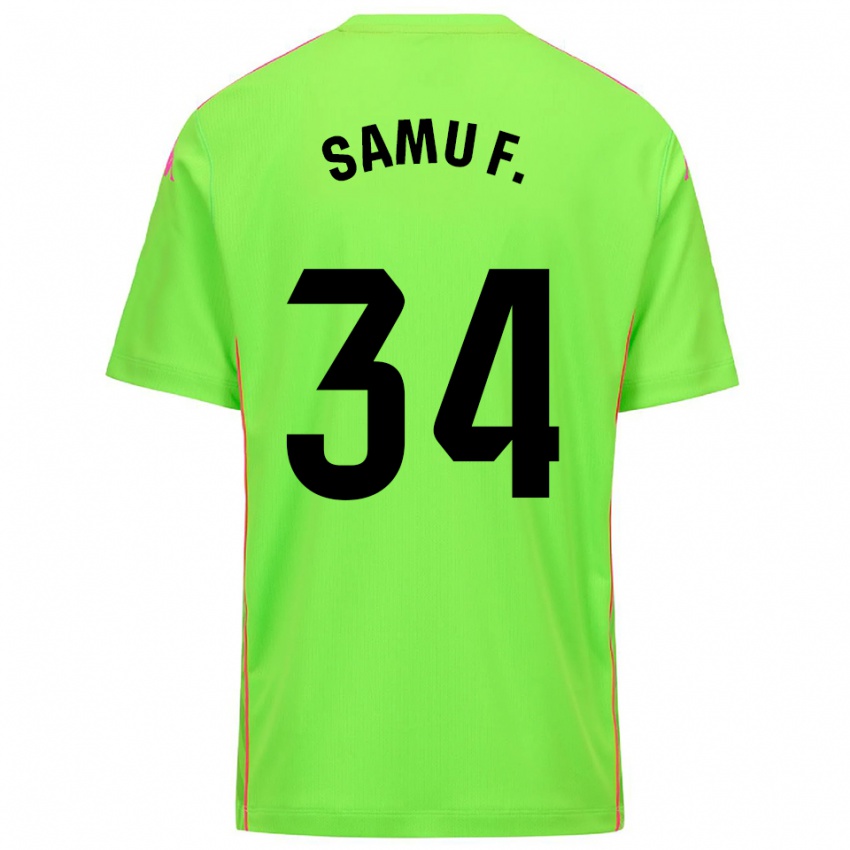 גברים סמו פרננדס #34 ורוד עמוק לירימה חולצת שוער 2025/26 חולצה קצרה