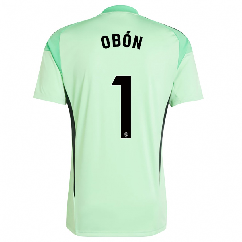 גברים מנואל אובון סאלידו #1 ירוק אביבי חולצת שוער 2025/26 חולצה קצרה