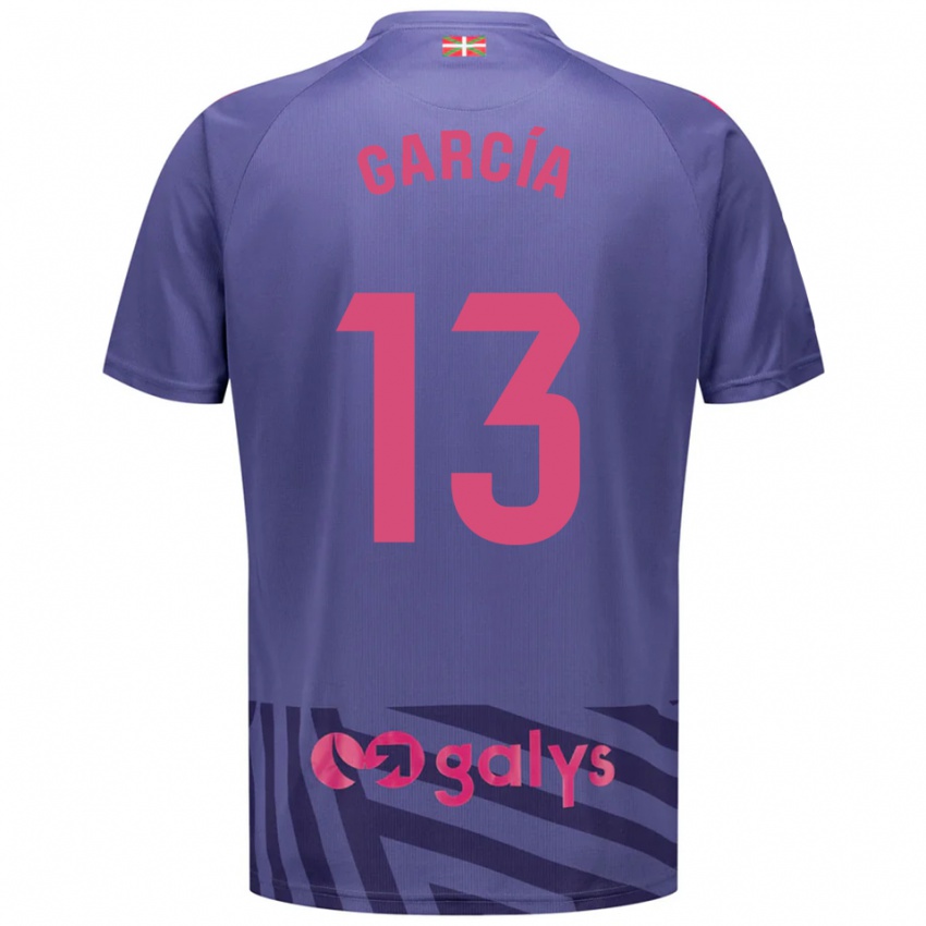 גברים Jon García #13 כחול אפור סגול חולצת שוער 2025/26 חולצה קצרה