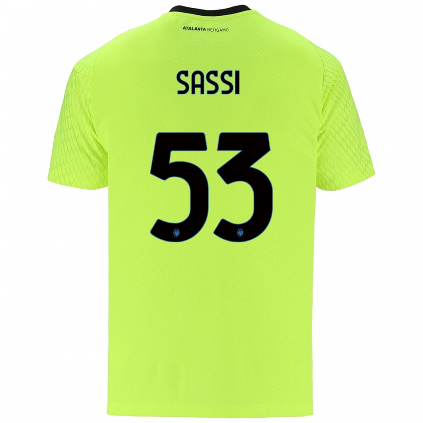 גברים יאקופו סאסי #53 ירוק צהוב אדום חולצת שוער 2025/26 חולצה קצרה
