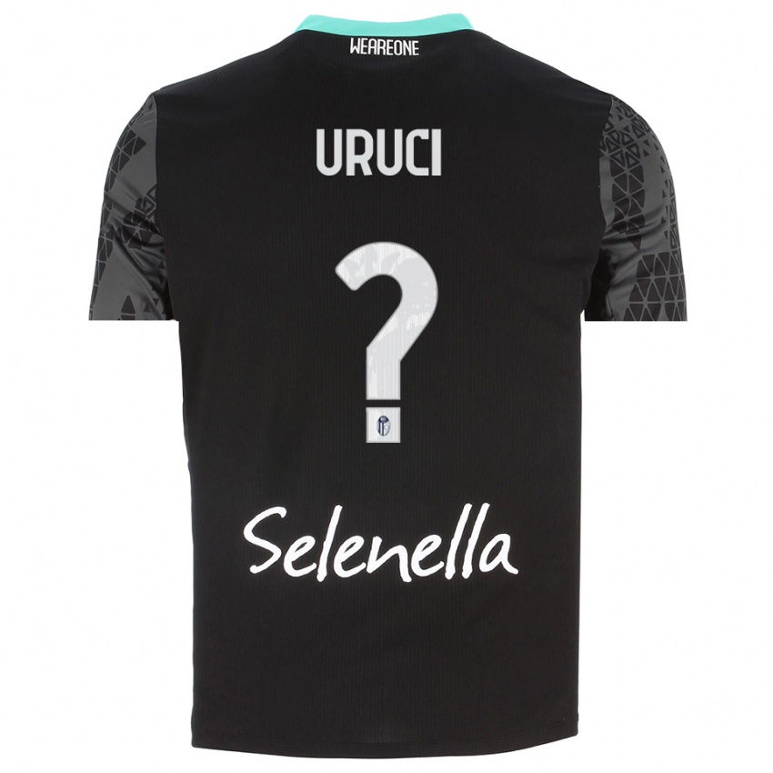 גברים Klejton Uruci #0 אפור שחור לבן חולצת שוער 2025/26 חולצה קצרה