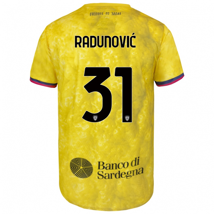 גברים בוריס רדונוביץ׳ #31 צהוב שחור חולצת שוער 2025/26 חולצה קצרה