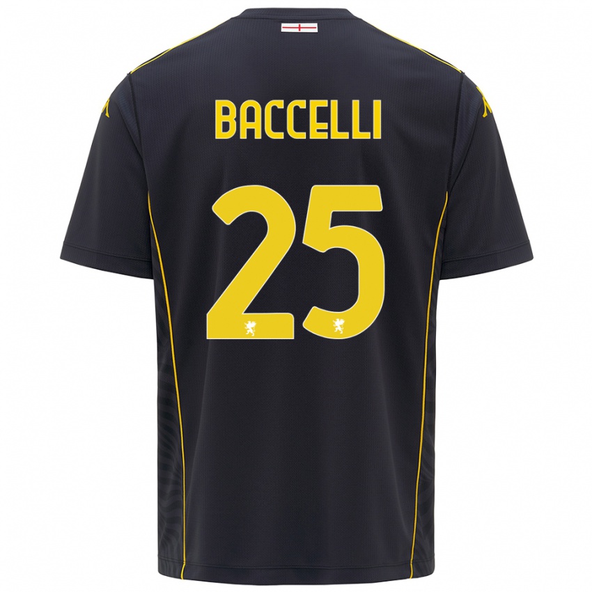 גברים פייטרו בצ׳לי #25 שחור צהוב חולצת שוער 2025/26 חולצה קצרה