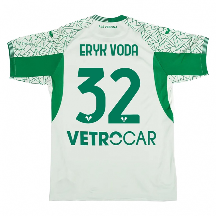 גברים Eryk Vodă #32 ירוק אדום חולצת שוער 2025/26 חולצה קצרה