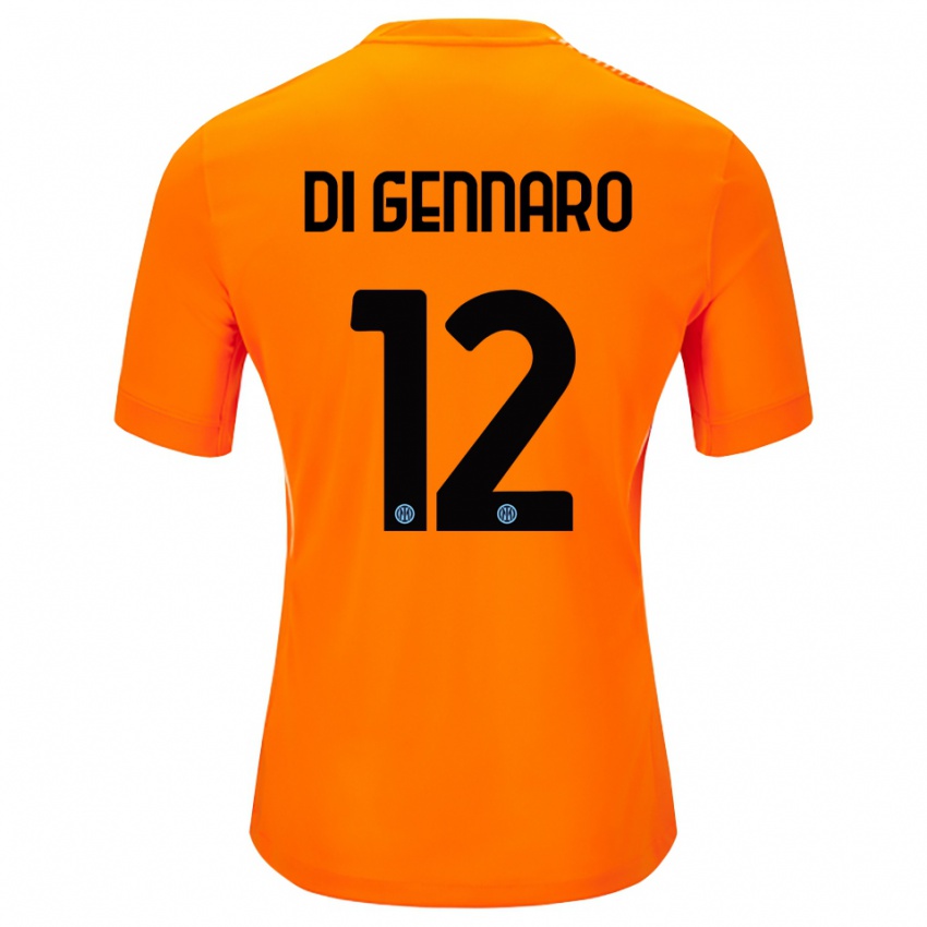 גברים רפאלה די ג'נארו #12 כתום בהיר שחור חולצת שוער 2025/26 חולצה קצרה