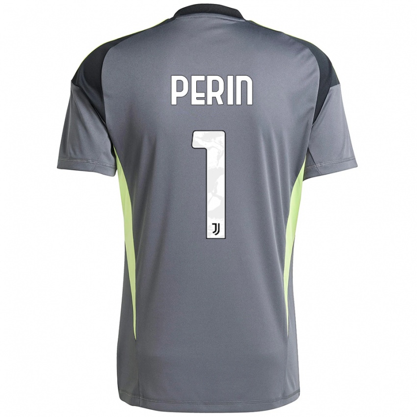 גברים מתיאה פרין #1 אפור כהה לבן חולצת שוער 2025/26 חולצה קצרה