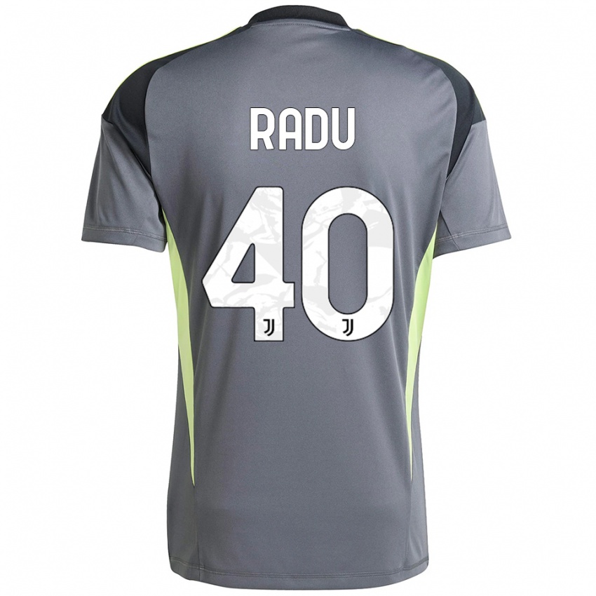 גברים ריקרדו אדריאן ראדו #40 אפור כהה לבן חולצת שוער 2025/26 חולצה קצרה