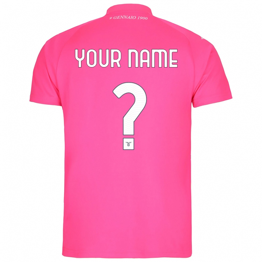 גברים לאציו ורוד עמוק חולצת שוער 2025/26 חולצה קצרה