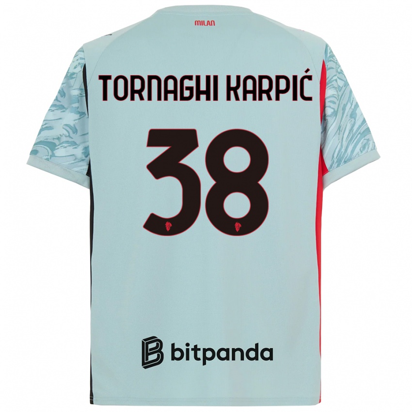 גברים Lavinia Tornaghi Karpić #38 כחול בהיר אדום חולצת שוער 2025/26 חולצה קצרה