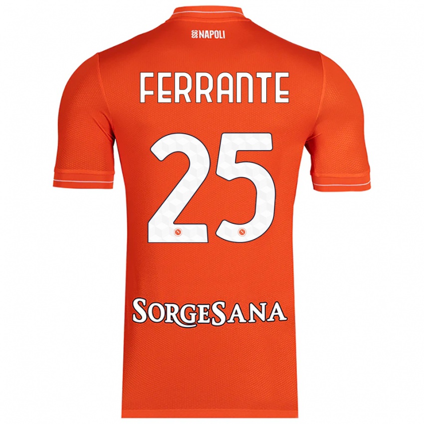 גברים Mathias Ferrante #25 כתום אדום לבן חולצת שוער 2025/26 חולצה קצרה