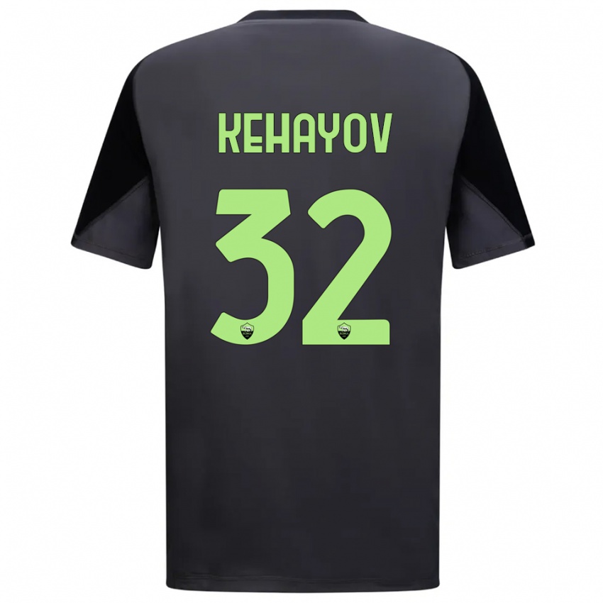 גברים אתנאס קהאיוב #32 שחור ירוק בהיר חולצת שוער 2025/26 חולצה קצרה