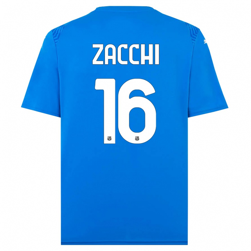 גברים ג'ואלה זאקי #16 כחול לבן חולצת שוער 2025/26 חולצה קצרה