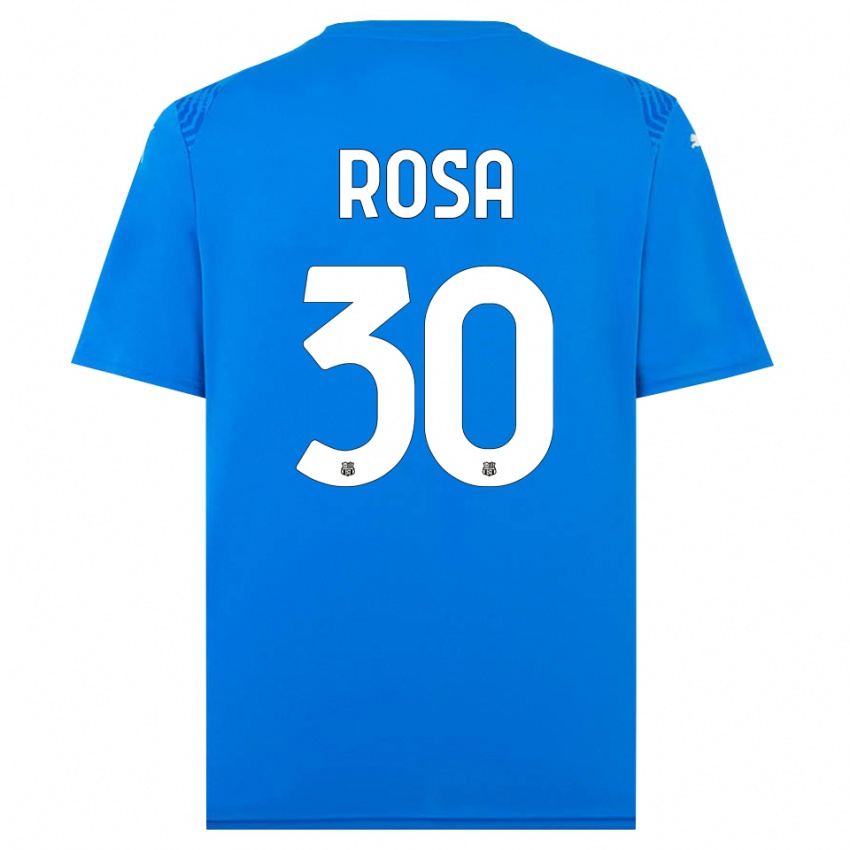 גברים Enrico Rosa #30 כחול לבן חולצת שוער 2025/26 חולצה קצרה