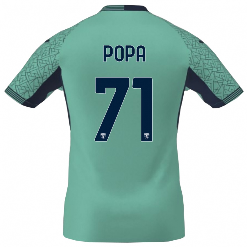 גברים מיכאי פופה #71 לגונה כחולה חולצת שוער 2025/26 חולצה קצרה