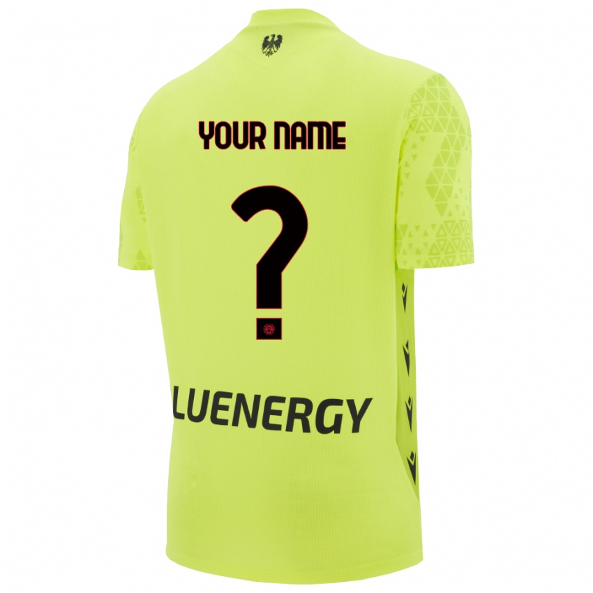 גברים אודינזה ירוק צהוב שחור חולצת שוער 2025/26 חולצה קצרה