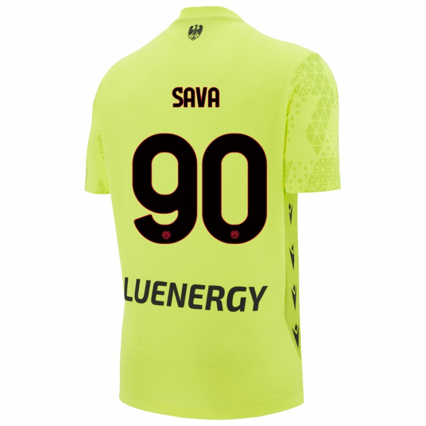 גברים רזבאן סאווה #90 ירוק צהוב שחור חולצת שוער 2025/26 חולצה קצרה