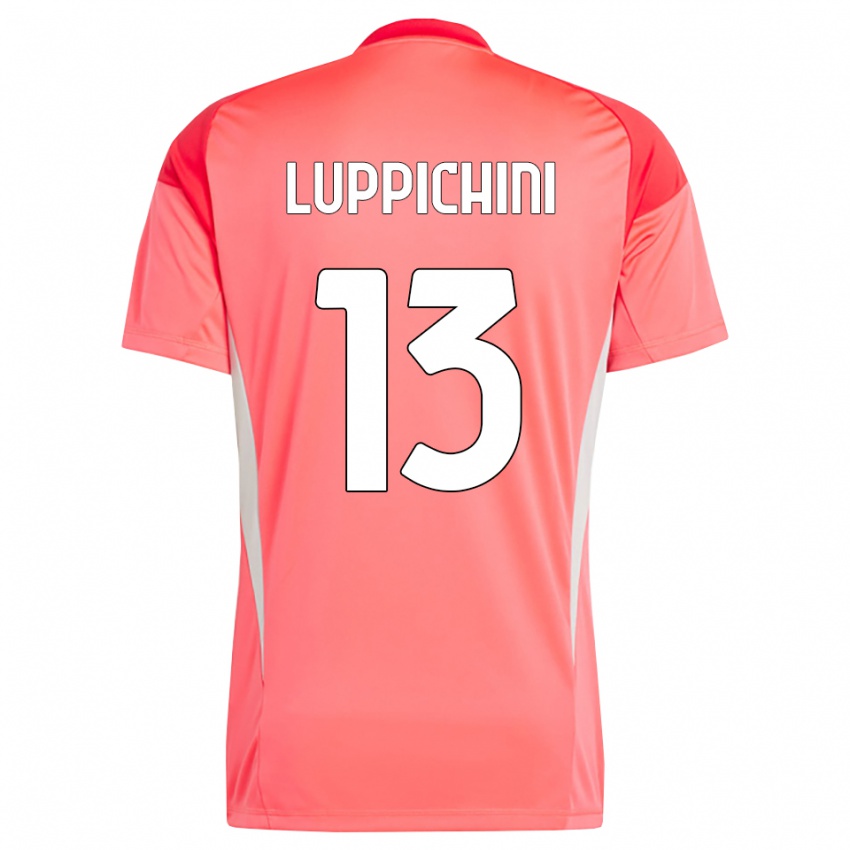 גברים מטאו לופיצ׳יני #13 לבן אדום חולצת שוער 2025/26 חולצה קצרה