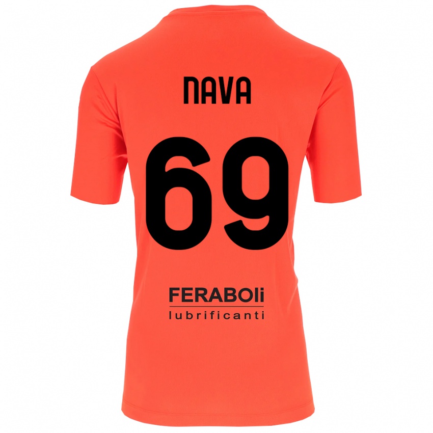 גברים לאפו נאוה #69 שחור אדום כתום חולצת שוער 2025/26 חולצה קצרה