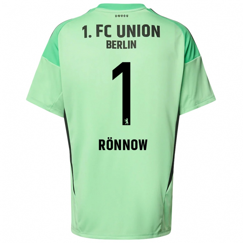 גברים פרדריק רונאו #1 שחור ירוק בהיר חולצת שוער 2025/26 חולצה קצרה