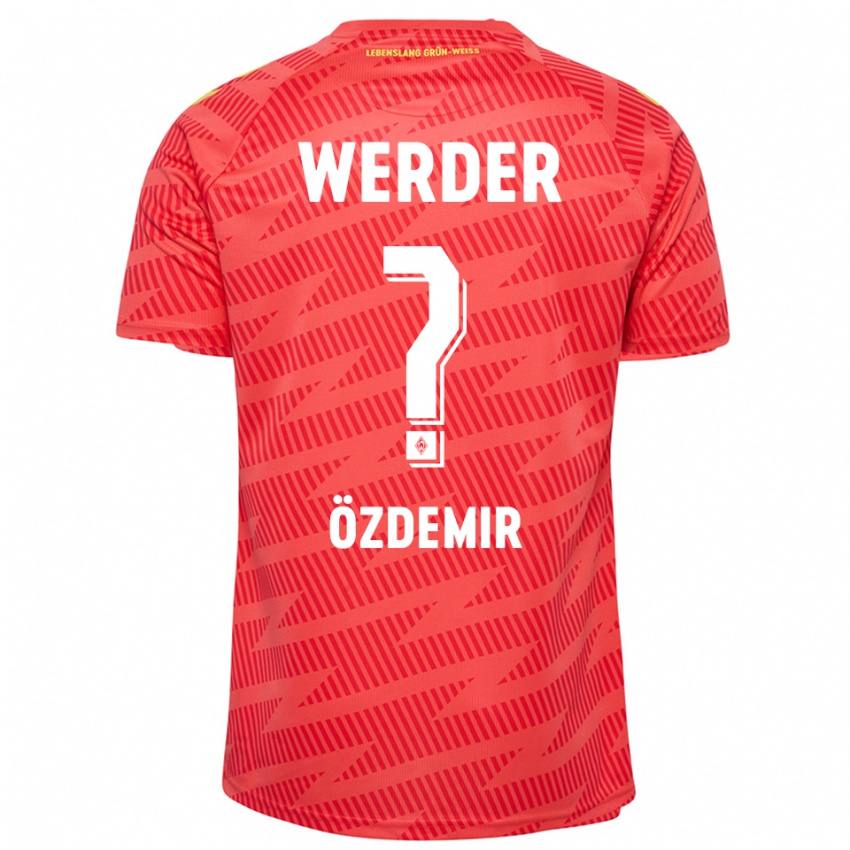 גברים Sinem Özdemir #0 צהוב אדום חולצת שוער 2025/26 חולצה קצרה