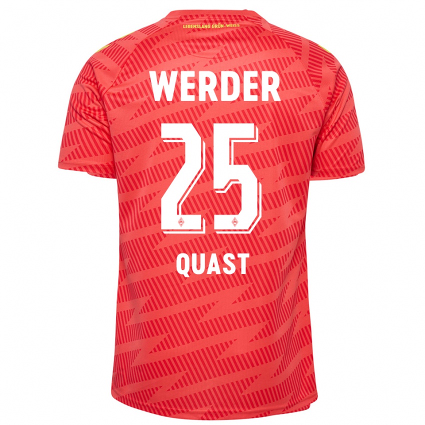 גברים סונקה קוואסט #25 צהוב אדום חולצת שוער 2025/26 חולצה קצרה