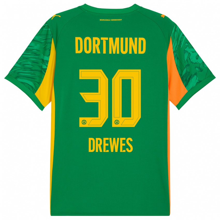 גברים פטריק דרוז #30 כתום ירוק חולצת שוער 2025/26 חולצה קצרה