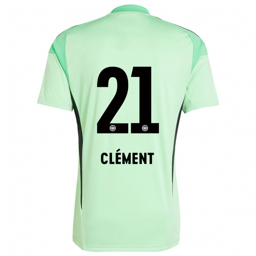 גברים Noah Clément #21 שחור ירוק בהיר חולצת שוער 2025/26 חולצה קצרה