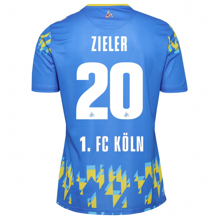 גברים רון-רוברט צילר #20 כחול תירס חולצת שוער 2025/26 חולצה קצרה