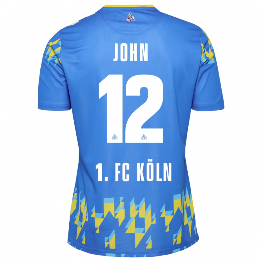 גברים Neven John #12 כחול תירס חולצת שוער 2025/26 חולצה קצרה