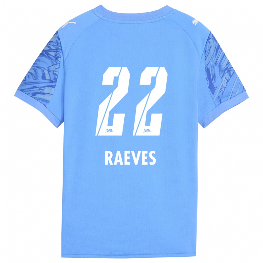 גברים Dries Raeves #22 כחול מלכותי אדום חולצת שוער 2025/26 חולצה קצרה