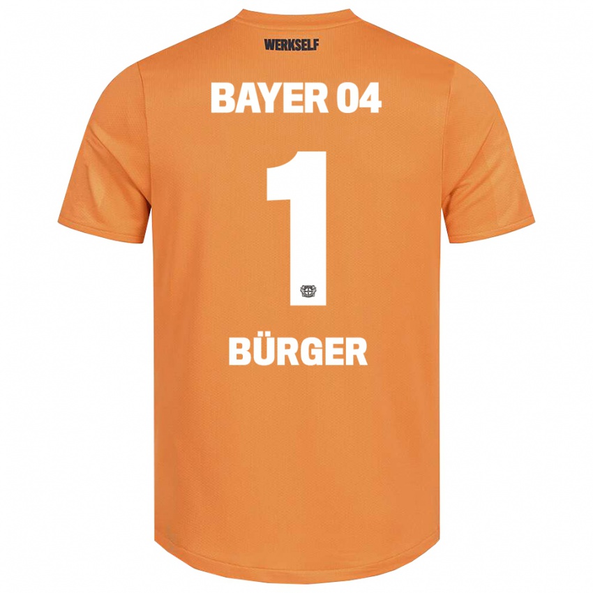 גברים Elias Bürger #1 חום חולי חולצת שוער 2025/26 חולצה קצרה