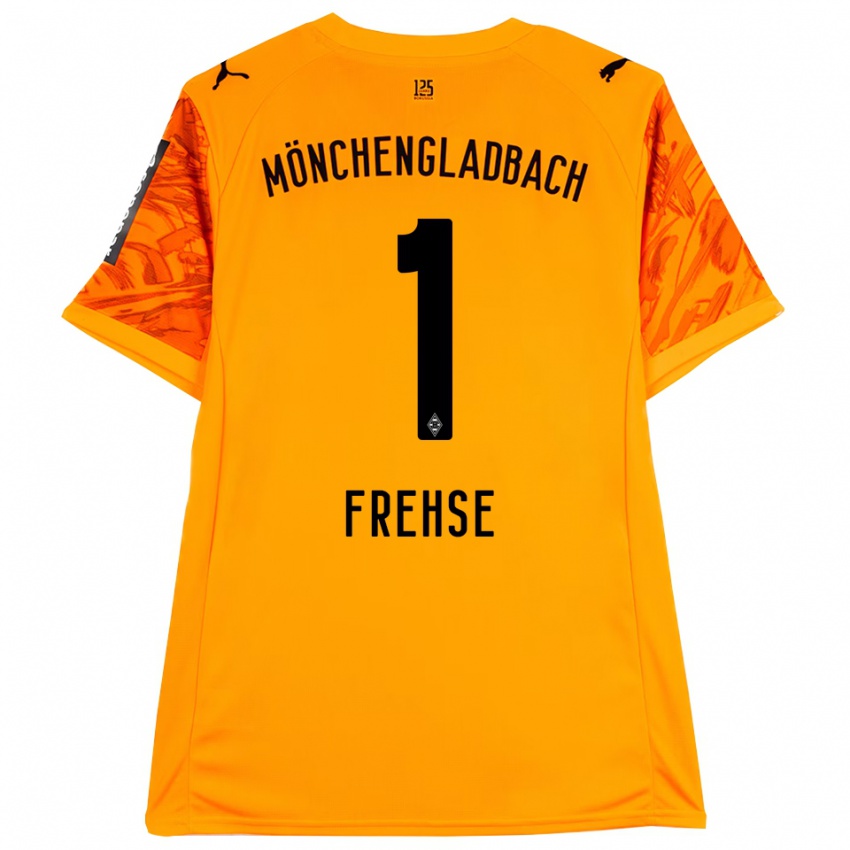 גברים ג׳יל פרזה #1 שחור צהוב כתום חולצת שוער 2025/26 חולצה קצרה