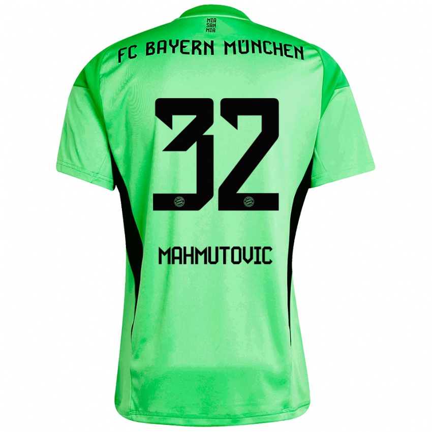 גברים אנה ממוטוביץ׳ #32 ירוק אביבי בינוני חולצת שוער 2025/26 חולצה קצרה