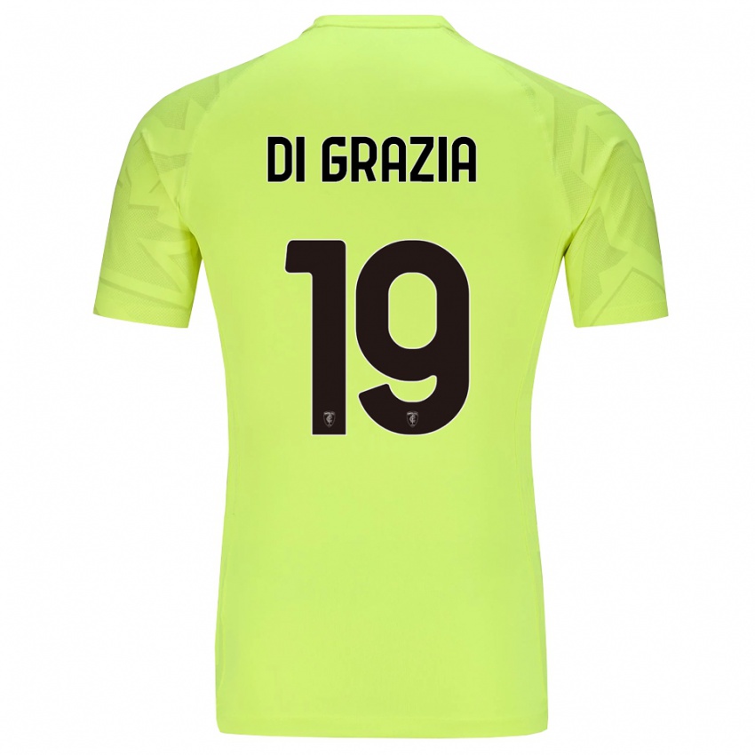 גברים Manuel Di Grazia #19 ירוק פלורסנט חולצת שוער 2025/26 חולצה קצרה